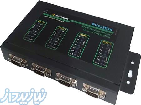 مبدل پورت سریال به اترنت چهار پورته RS-232  COM Port to Ethernet LAN