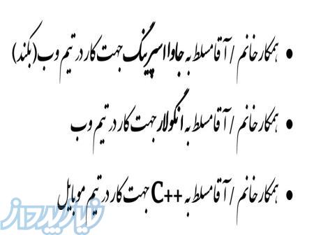 برنامه نویس مسلط به جاوا اسپرینگ   انگولار     C 