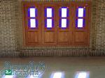 پنجره شیشه رنگی اُرُسی چوبی سنتی صنایع چوب ساج مدل W203 