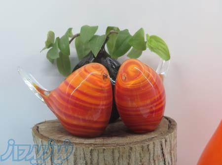 پرنده شيشه اي دست ساز ايراني 