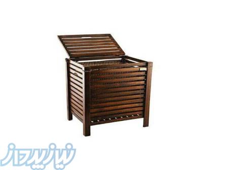 فروش عمده سبد رخت چرک حصیری و چوبی 
