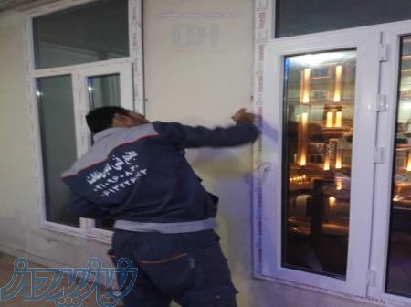 پنجره دوجداره UPVC توری پلیسه ای خوزستان دنیای حفاظت 