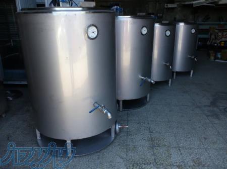 دیگ پخت شیر دو جداره و چهار جداره با مشعل 