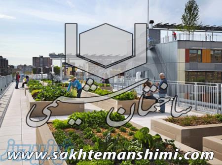 عایق آب بندی فلاورباکس روف گاردن ، بام سبز 