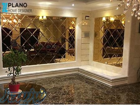 آینه کاری دیوار و ستون - نصب آینه سقف 
