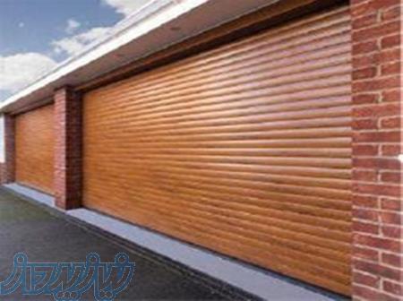 فروش کرکره برقی ، درب کرکره ای طرح چوب 