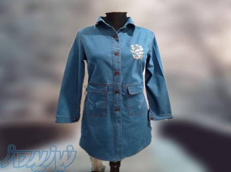 مانتو جین گلدوزی