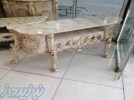 میز تلویزیون مدل آبشاری مرمری 