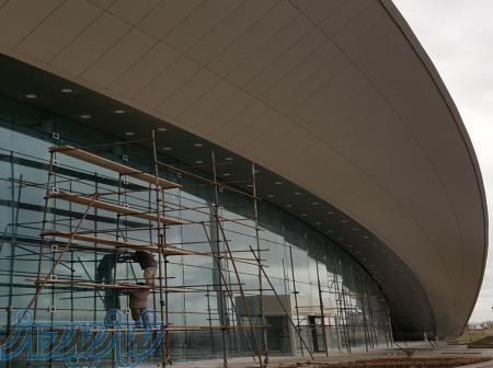 اجرای نمای شیشه ای کرتین وال 