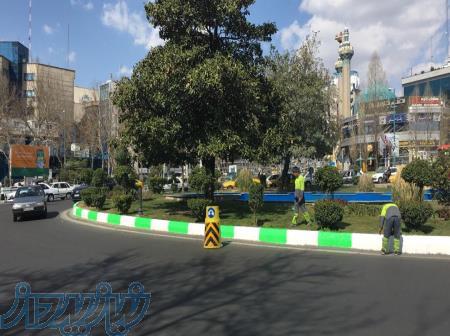 تهیه مصالح و اجرای رنگ آمیزی جداول 