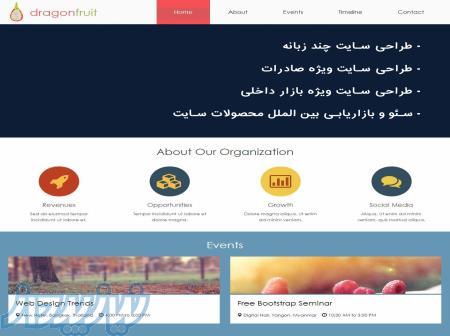   طراحی سایت چند زبانه ویژه صادرات 