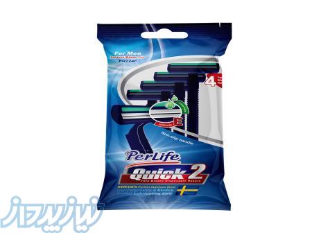 خود تراش پرلایف مدل Quick2 بسته 4 عددی 