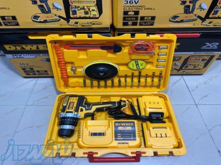 دریل شارژی 36 ولت دیوالت با پک لوازم 