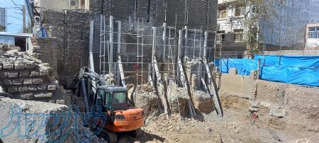 اجرای سازه نگهبان خرپایی