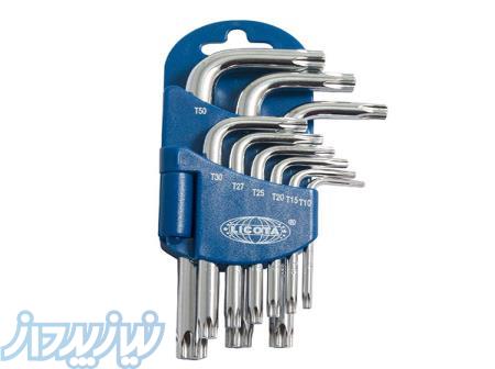 مجموعه 9 عددی آچار آلن ستاره ای سایز کوتاه 