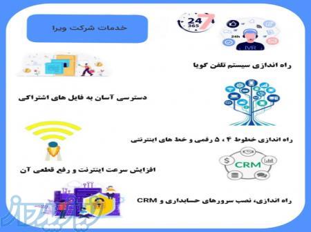 راه اندازی شبکه ، تلفن گویا ،خطوط اینترنتی و خط چهار رقمی