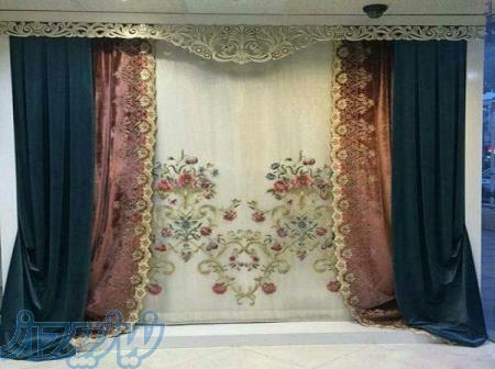 آستری پرده کارین تکس و حریر ساده 