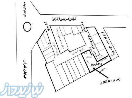 زمین تجاری در بورس خدمات فنی اتومبیل  تراشکاری کارواش و    در شاهرود فروشی