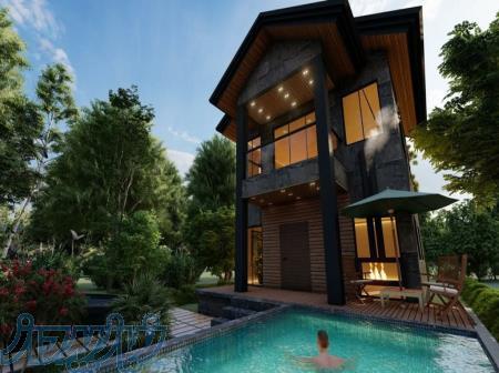 ۳۰۰متری استخر۴فصل شهرکی با نگهبانی 