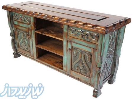 آموزش پتینه چوب ودیوار  رنگ و رزین  نصب کاغذ دیواری 