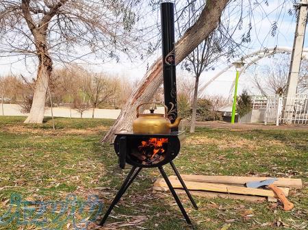 بخاری هیزمی کمپ 