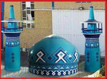 ساخت گنبد و گلدسته مسجد فابیر گلاس 