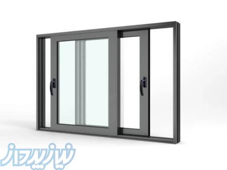 پنجره لیفت کشویی آلومینیومی نمای کرتین وال نرده شیشه ای هندریل 