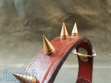 تولید و فروش انواع قلاده های چرمی، دست گردان و سینه بند سگ 