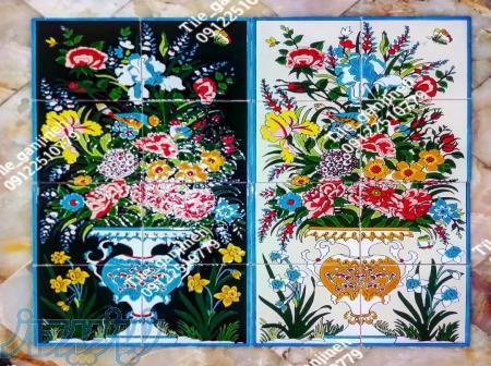 کاشی سنتی گنجینه   تزیینی مذهبی دست ساز کوره ای آجر لعابی 