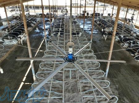 پنکه سقفی بزرگ (بیگ فن)درمتراژهای ۴و۵و۶متر 