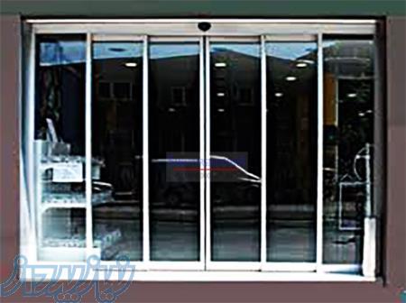 درب اتوماتیک شیشه ای تلسکوپی 