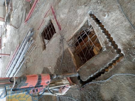 برش بتن کاشت میلگرد کرگیر 