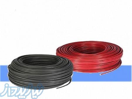 کابل خورشیدی نمره 4 قلع اندود قرمز و مشکی 