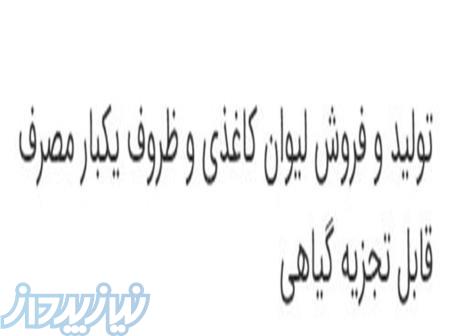 تولید و فروش لیوان کاغذی و ظروف یکبار مصرف قابل تجزیه گیاهی 