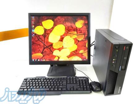 کامپیوتر کامل برند Lenovo با مانیتور LCD ۱۷ اینچ 