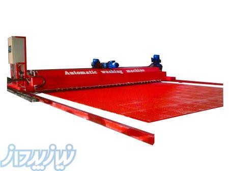 دستگاه شستشو اتومات ریلی فرش مدل برس سیلندری 