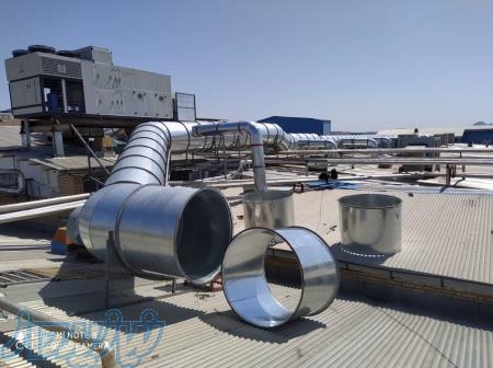 کانال سازی کانال کولر هواساز اتاق تمیز دودکش دریچه 