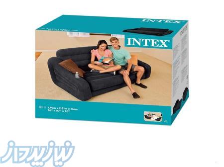 کاناپه بادی تختخواب شو دو نفره اینتکس