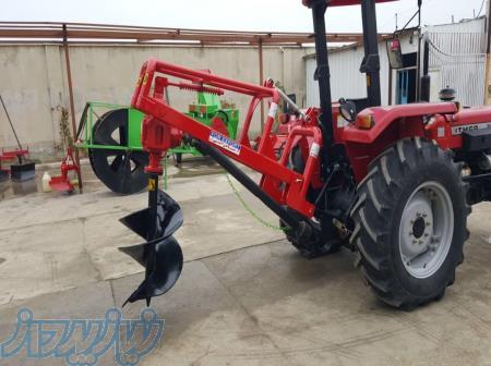 چاله کن تراکتوری چهار بازو گیربکس ترک برکت 