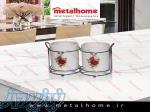 جاقاشق رومیزی دوقلو سرامیکی متال هوم 