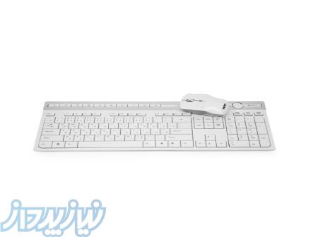 کیبورد و ماوس بی سیم سفید برند تسکو مدل TKM 7106W _ گیل کامپ 
