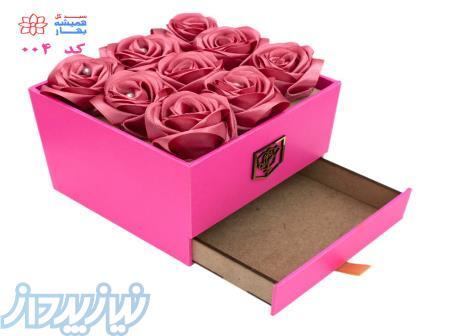 جعبه گل سورپرایز، رنگ صورتی ، کد 004 