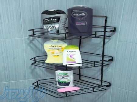 قفسه حمام سه طبقه متال هوم  