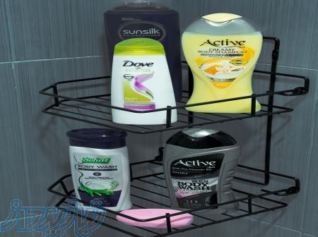 قفسه حمام دو طبقه متال هوم  