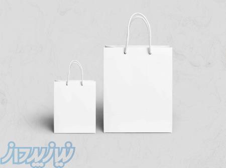ساک دستی ( بگ ) آماده سفید - بدون چاپ 