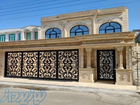 درب ریلی اهنی برش لیزر 