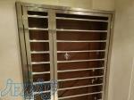 نرده استیل،حفاظ بانکی،نرده شیشه خور،درب استیل 