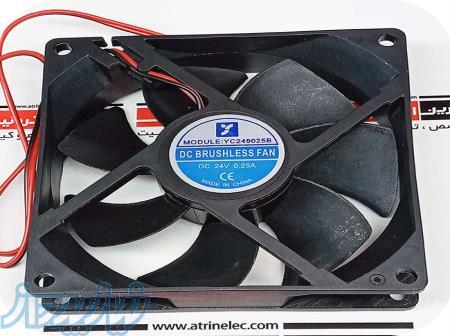 فن 25*90*90 24VDC بلبرینگی 0 25 آمپر دوربالا-چینی - 4700 دور 