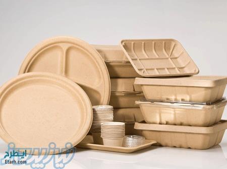 فروش ظروف یک بار مصرف گیاهی 