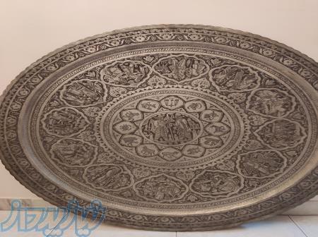 سینی قلمزنی حافظ پرست قطر ۱۲۰ 